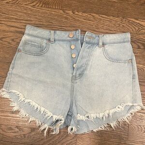 Wild Fable High Waist Light Blue Denim Shorts